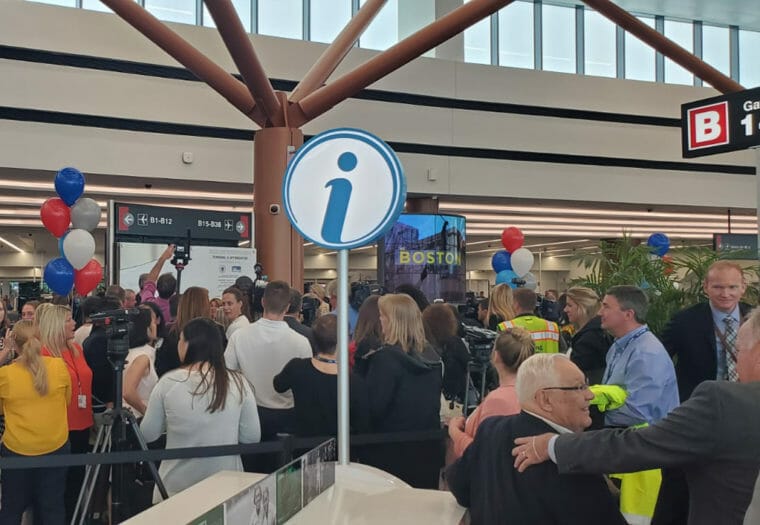 Boston Terminal B Great Hall Opening