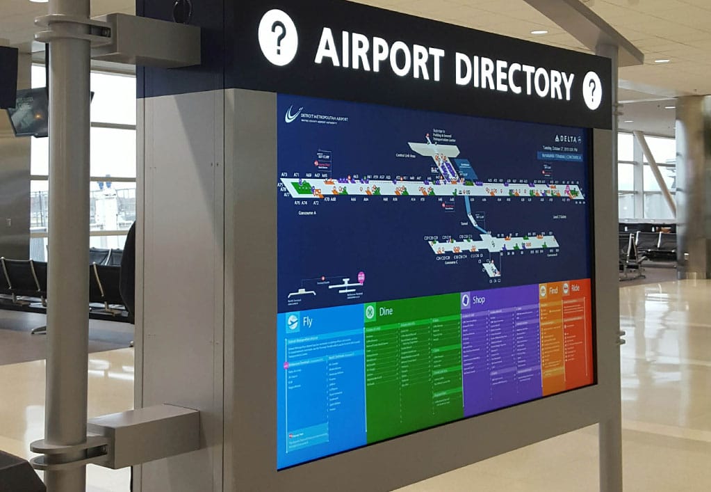 Wayne County Airport Digital Signage Upgrade