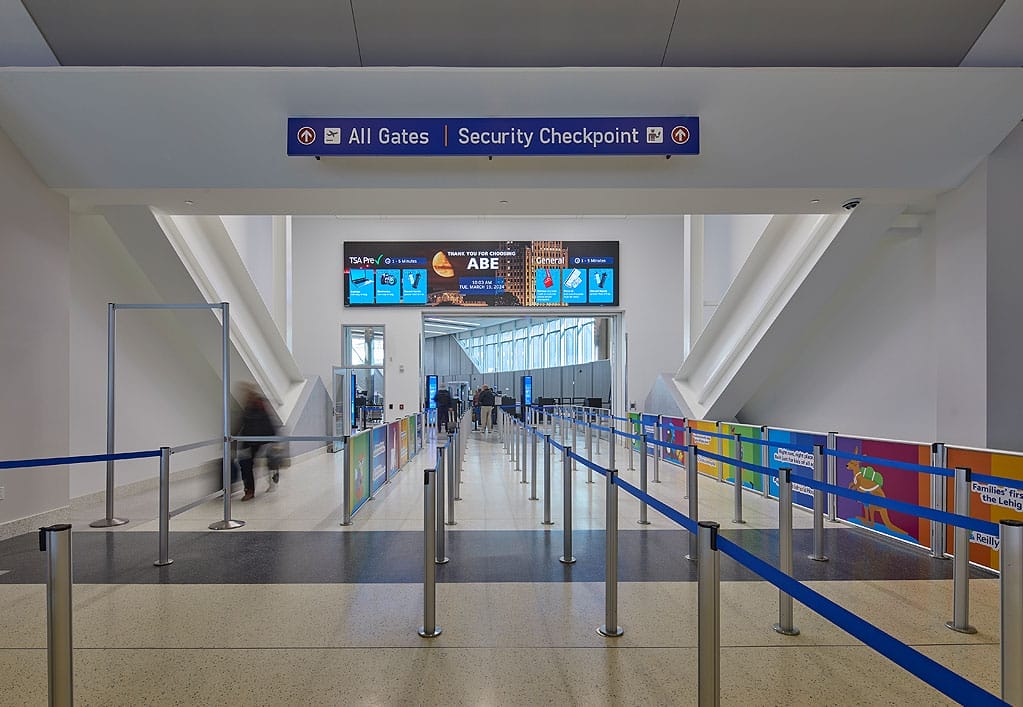 LNAA-ABE-Security-Checkpoint-(Connector)-Improvements Four-lane security check