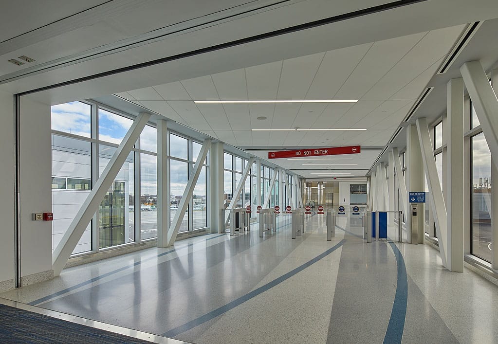 LNAA-ABE-Security-Checkpoint-(Connector)-Improvements Four-lane security check Secure exit