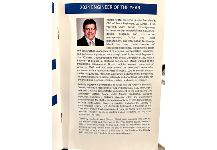 Manik Arora Delco PSPE Award