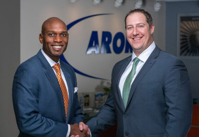 Nick Ryan with Adam Oliver